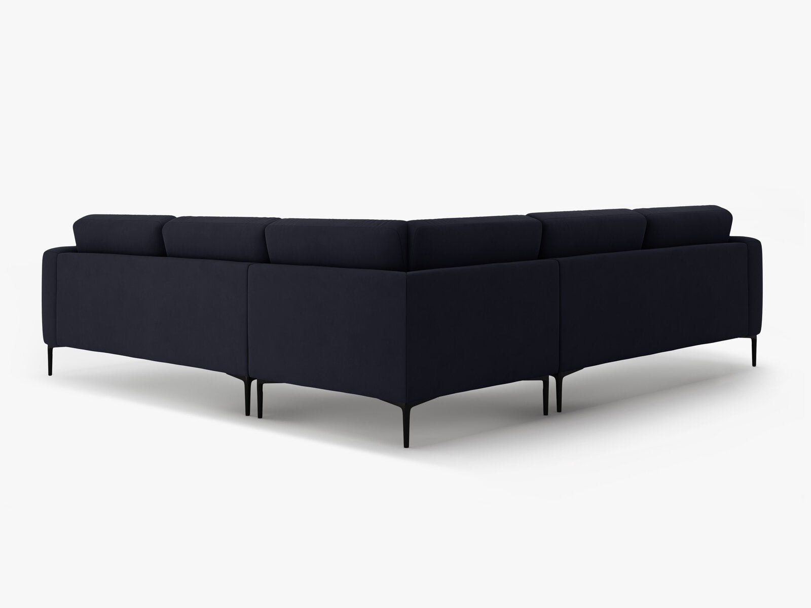 Micadoni Ecksofa Bemy 5-Sitzer Samt Königsblau