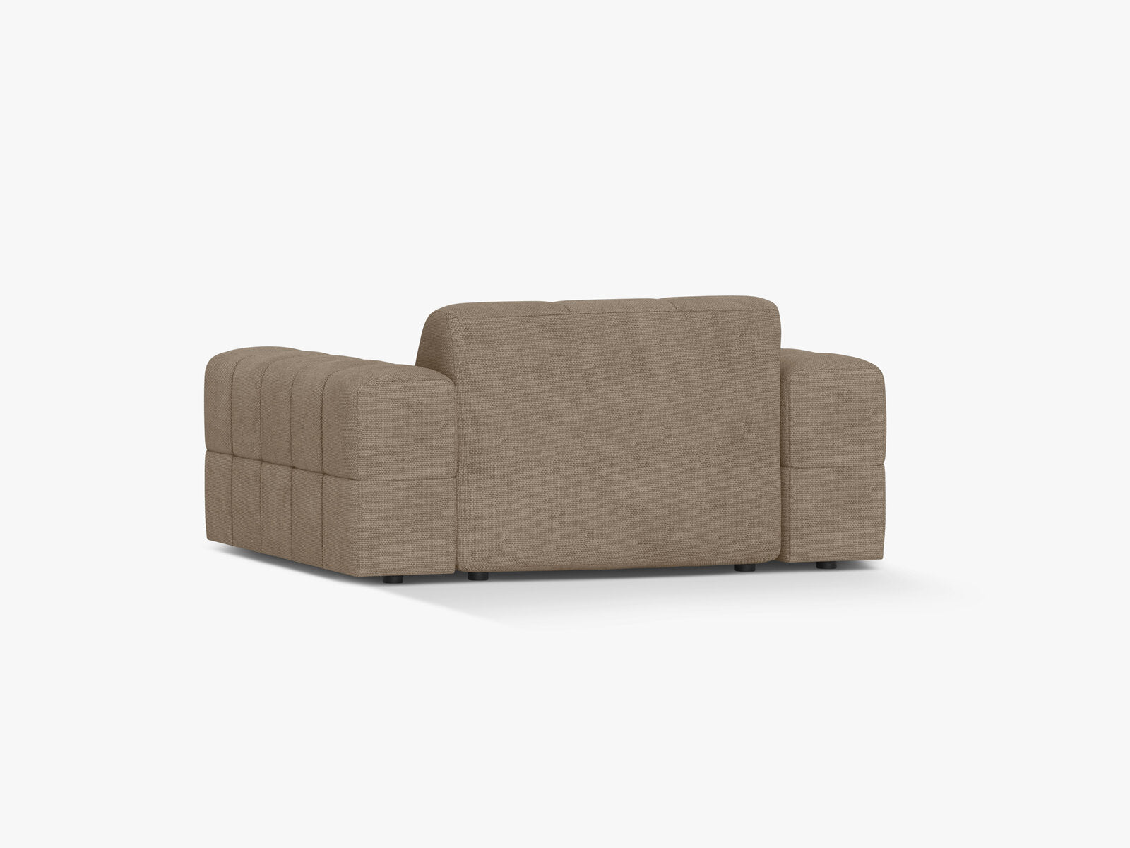 Micadoni Sessel Jennifer 1-Sitzer Chenille Eden Dunkelbeige