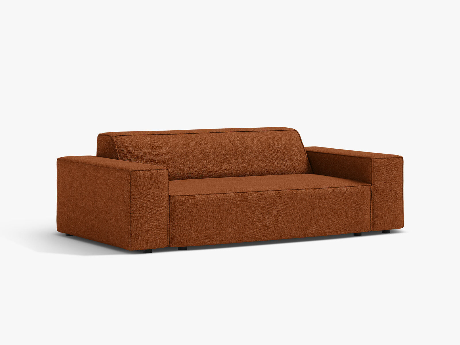 Micadoni Jodie Sofa 2-Sitzer Boucle Baloo Terrakotta