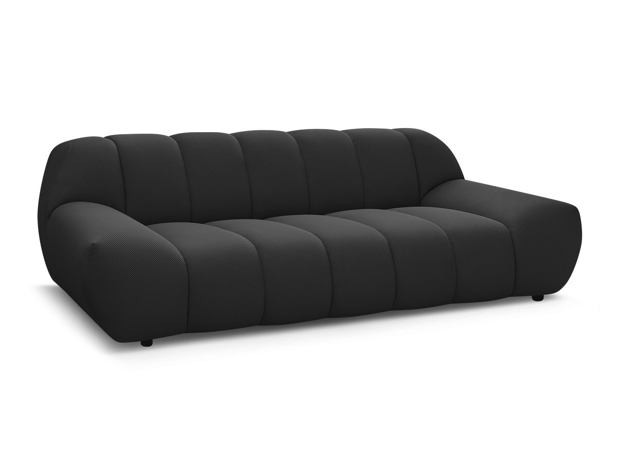 Bobochic Hayden Sofa 2-Sitzer Mesh-Stoff Schwarz