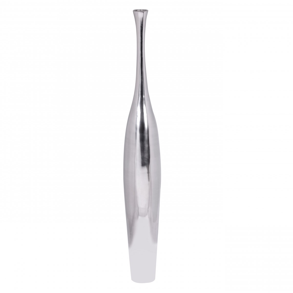 Bodenvase Bakken Aluminium Silber