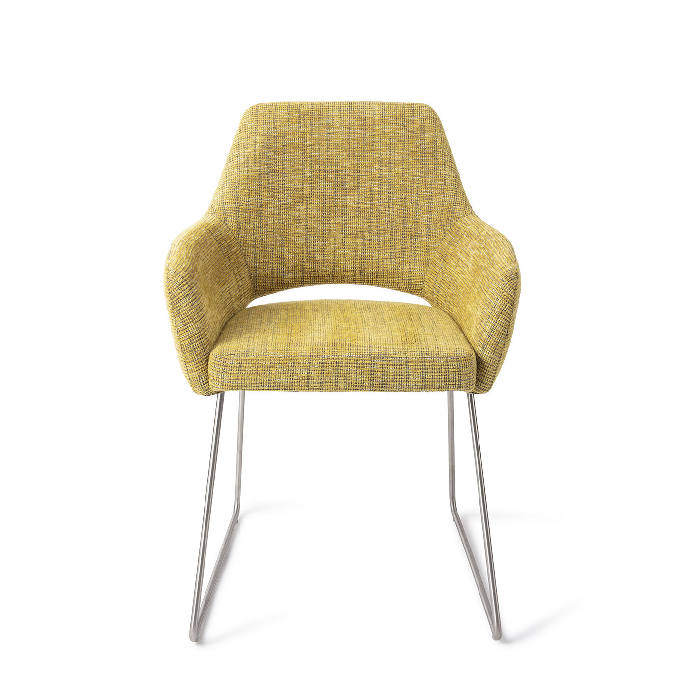 Jesper Home Esszimmerstuhl Yanai Lemon Lines Slide Stahl