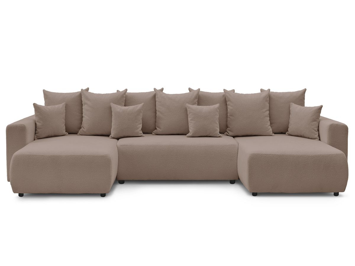 Bobochic Envy Wohnlandschaft Bouclé-Stoff Braun