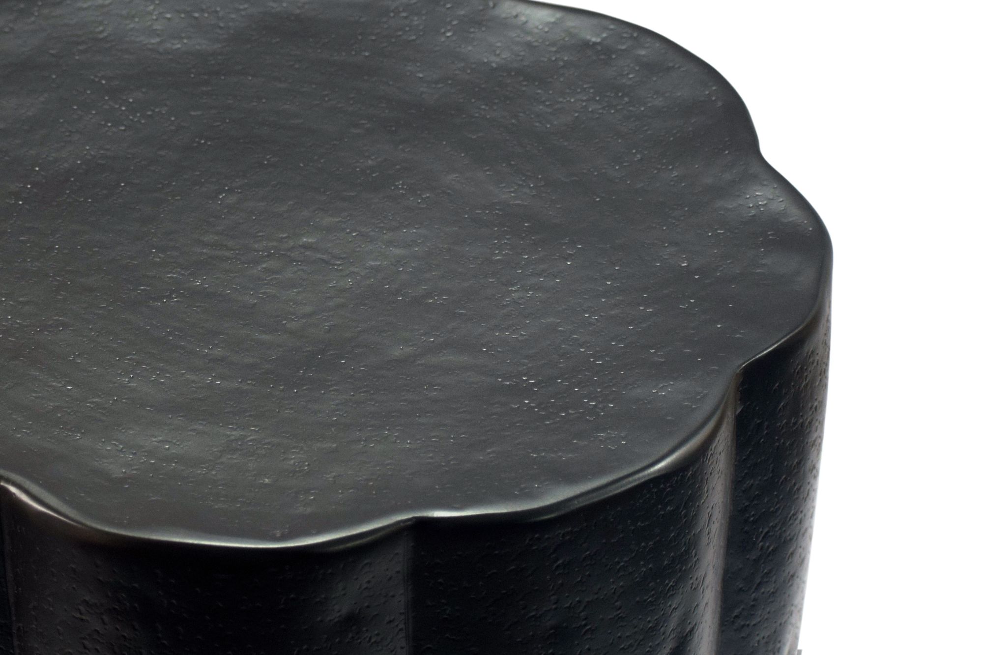 Beistelltisch Kvinnherad Aluminium Schwarz Ø 41 cm