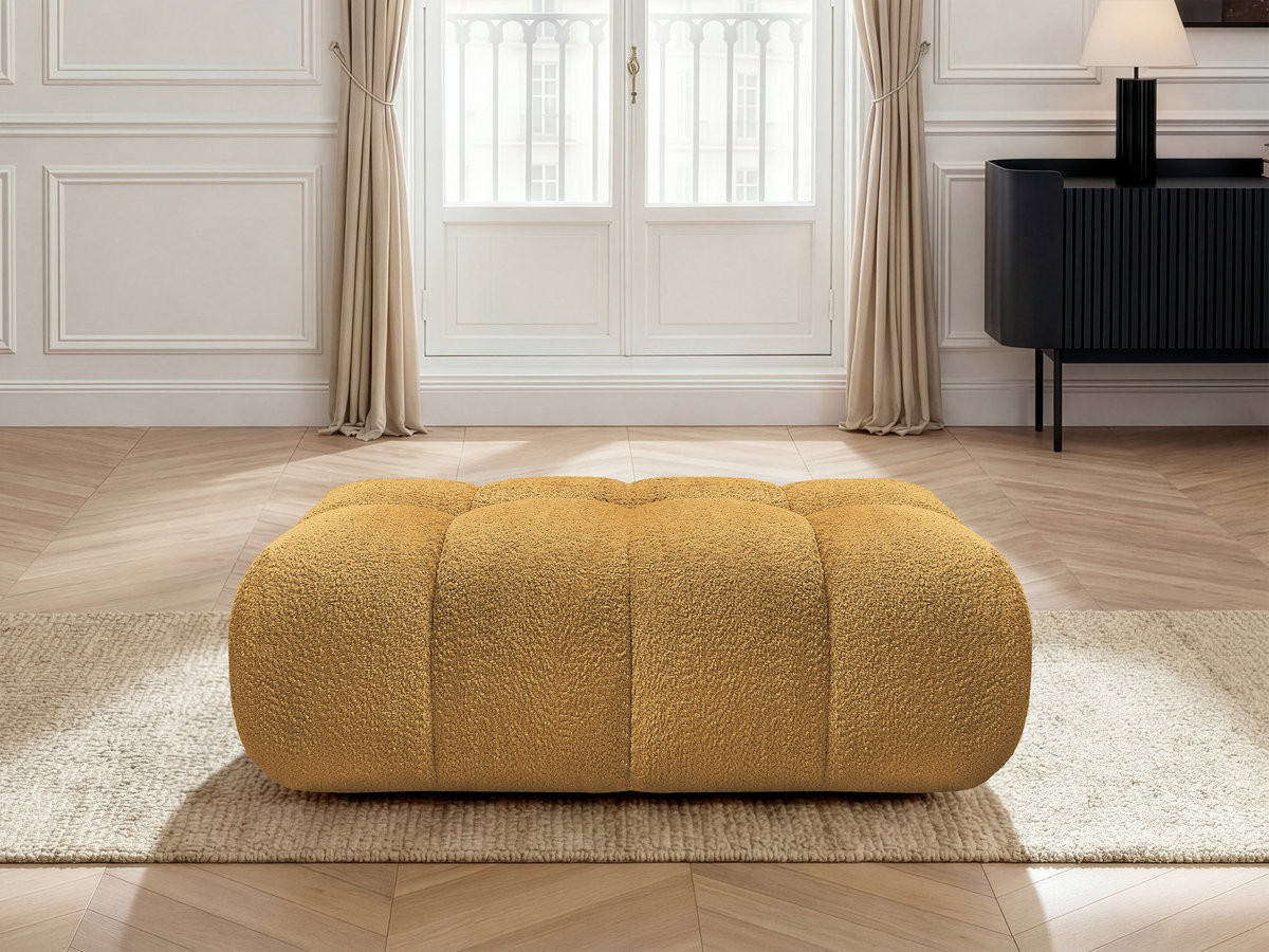 Bobochic Jaya Pouf Chenille Gelb