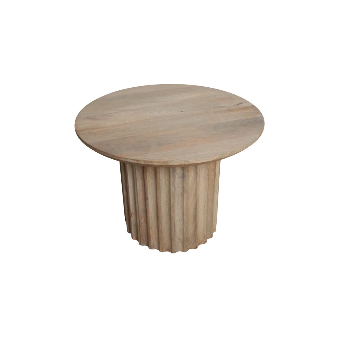 Raw Materials Bullnose Beistelltisch Reversed Natur Ø 55cm