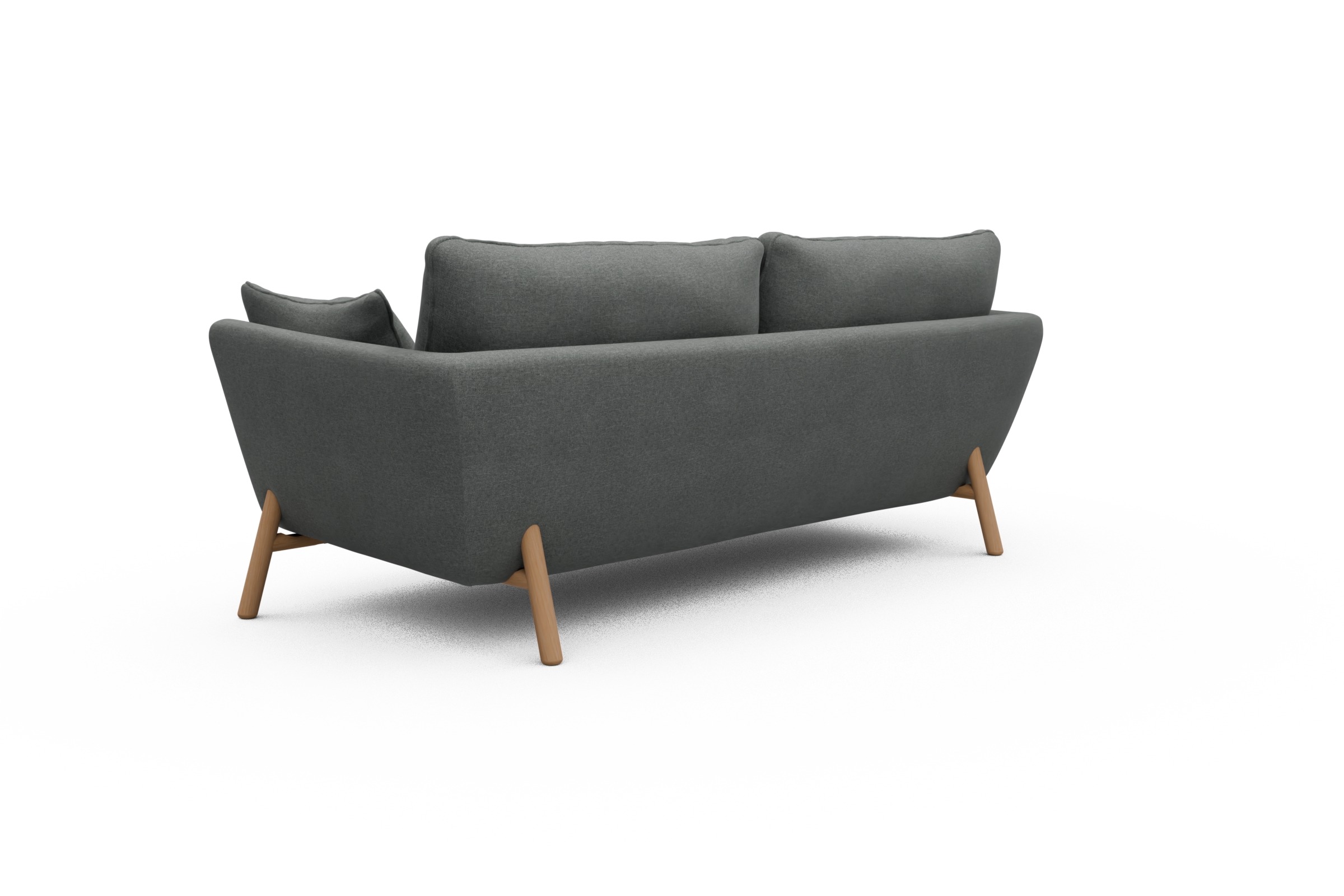 Sofa Emil 3-Sitzer Beinfarbe Eiche Natur Satya-Steel