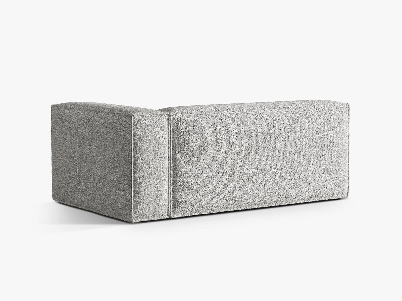 Micadoni Modul Nuria Groß 3-Sitzer Boucle Monet Silber Rechts