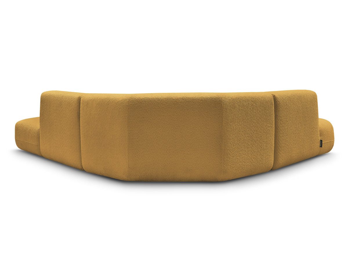 Bobochic Anda Ecksofa 279 × 264 cm Chenille Gelb Ecke links