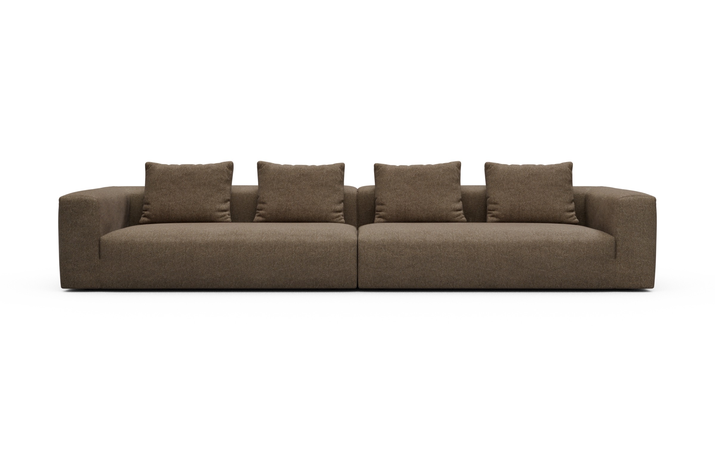 Skandi Home Modulares XXL Sofa Fred 5-Sitzer Aivi-Khaki-Brown moebelfaktor