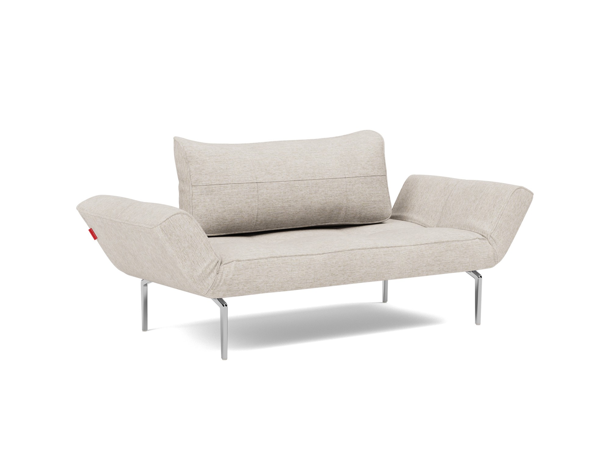 Tagesbett Zeal Chenille Yuveno 470-Natural Beine Straw Aluminium