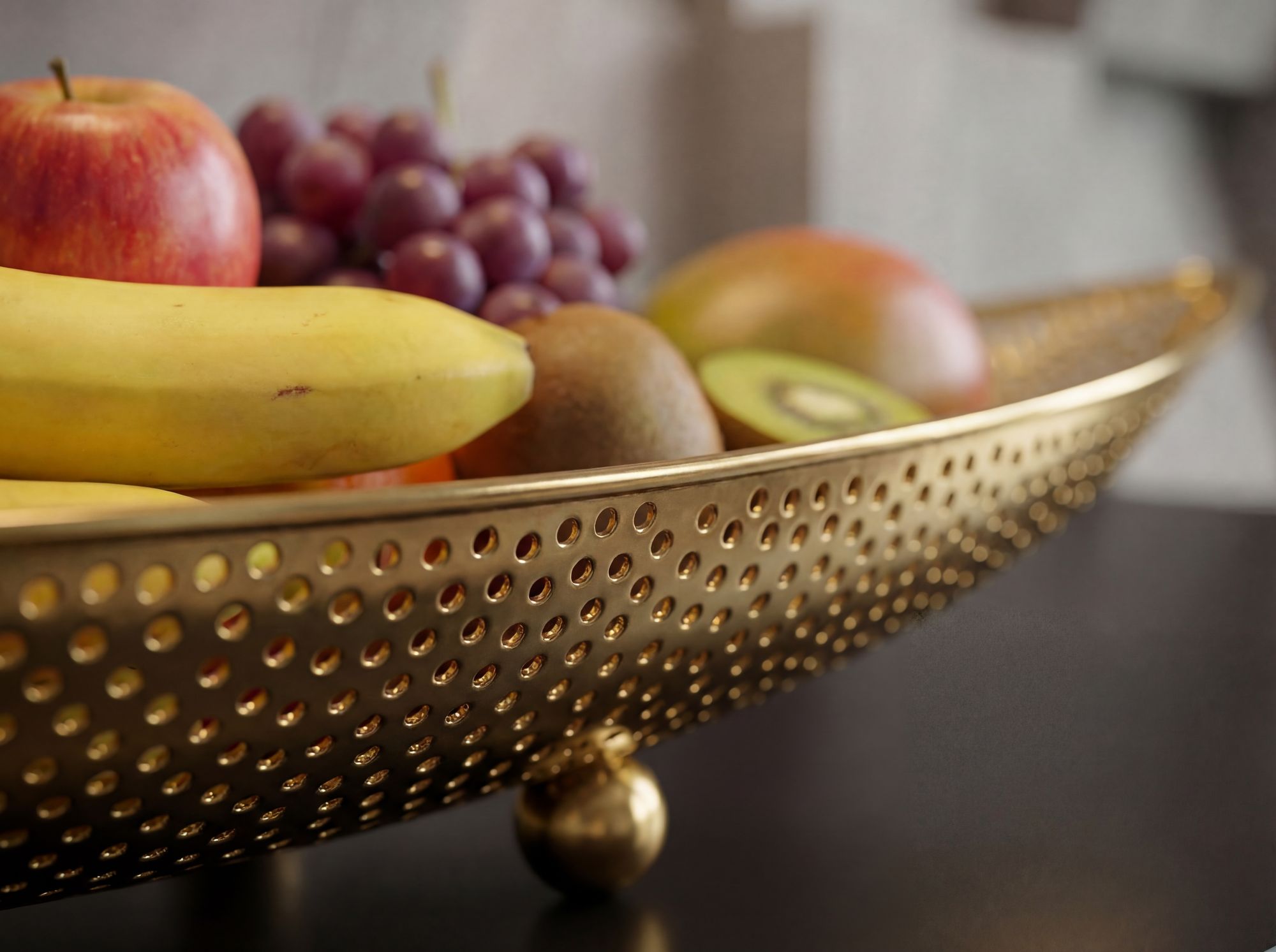 Dekoschale Lyngdal Metall Gold 60 × 16 × 9 cm