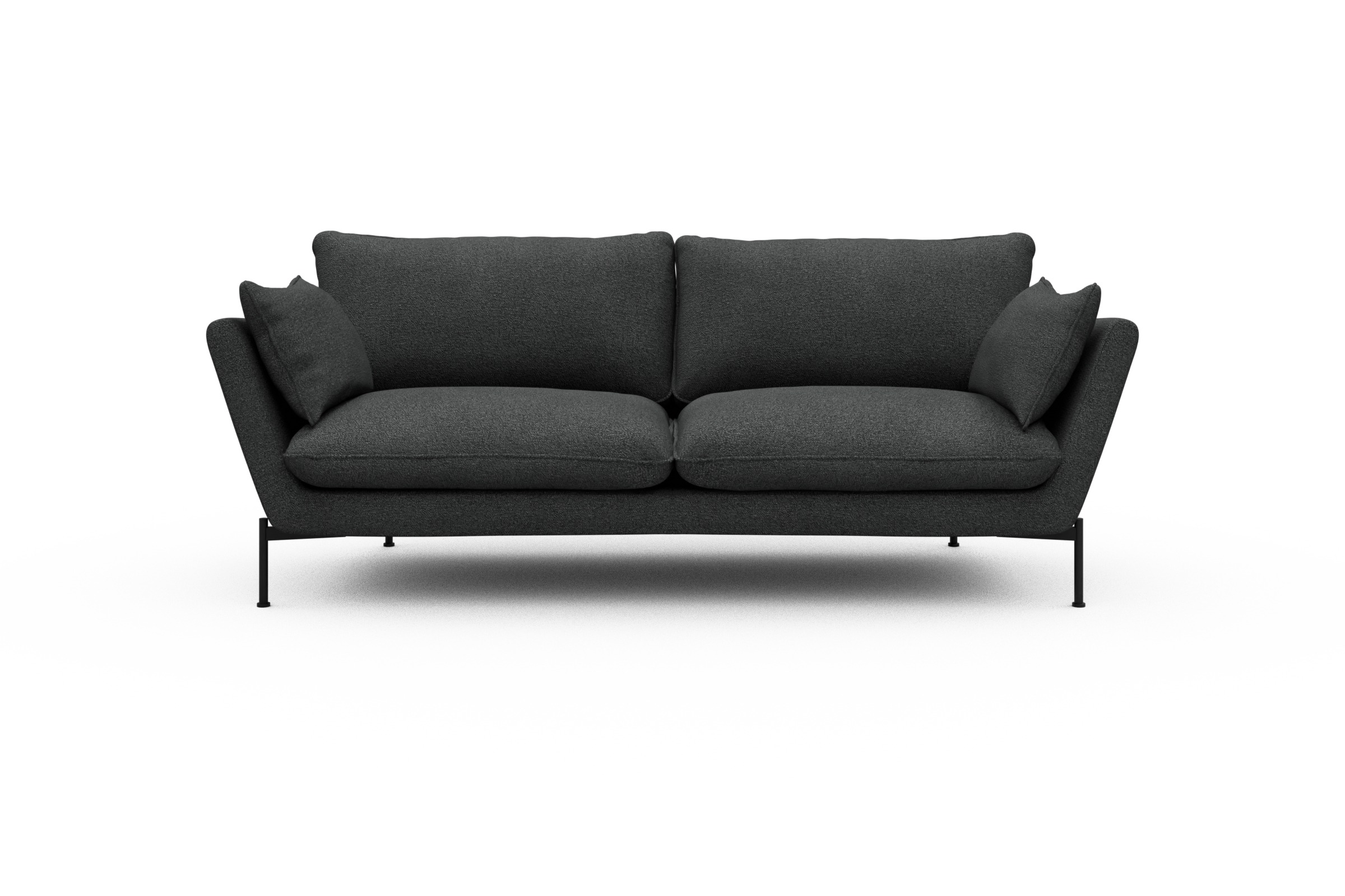 Skandi Home Sofa Anton 3-Sitzer Boucle-Charcoal moebelfaktor