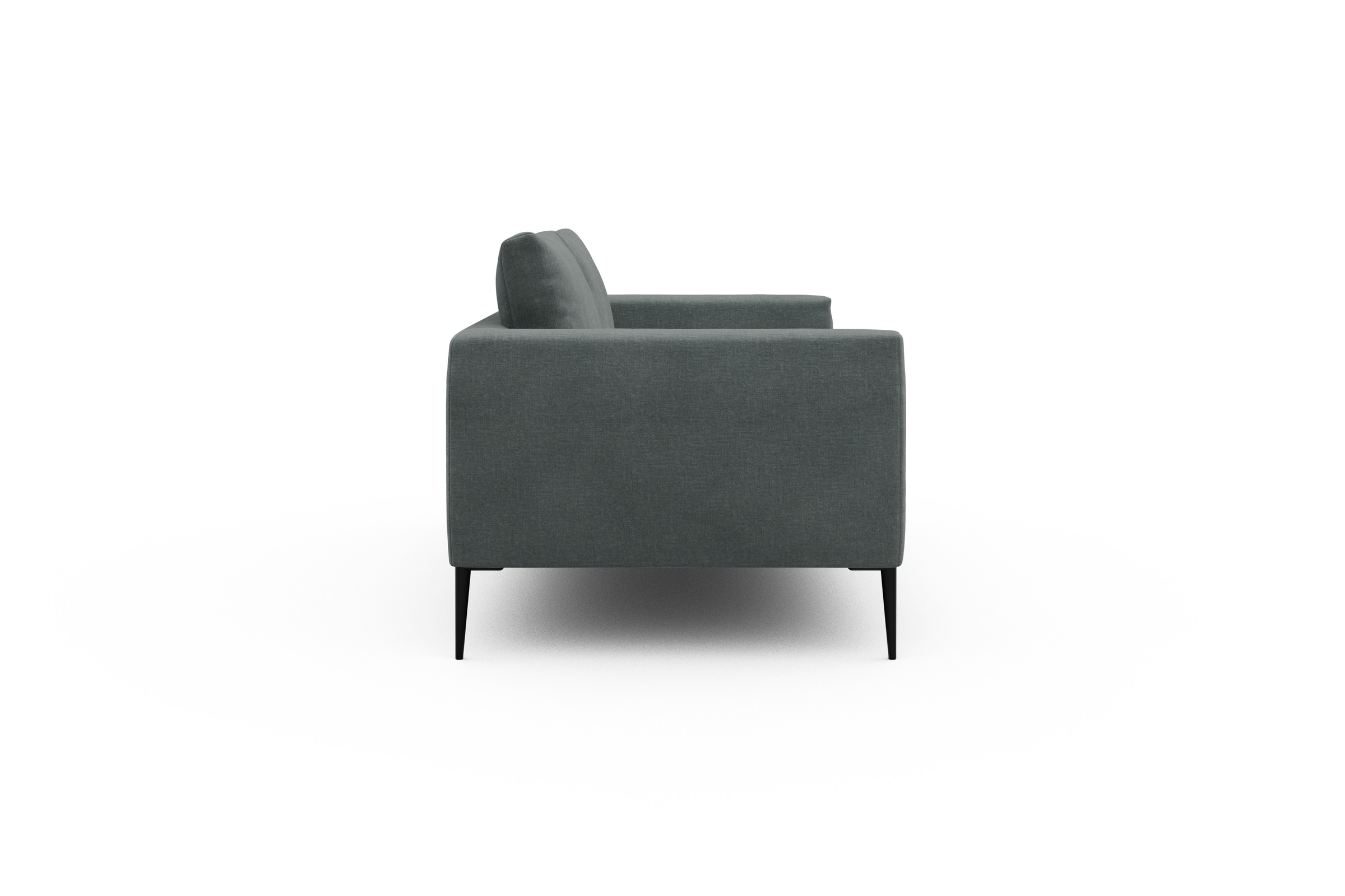 Sofa Paul 2-Sitzer Smooth-Silver-Grey