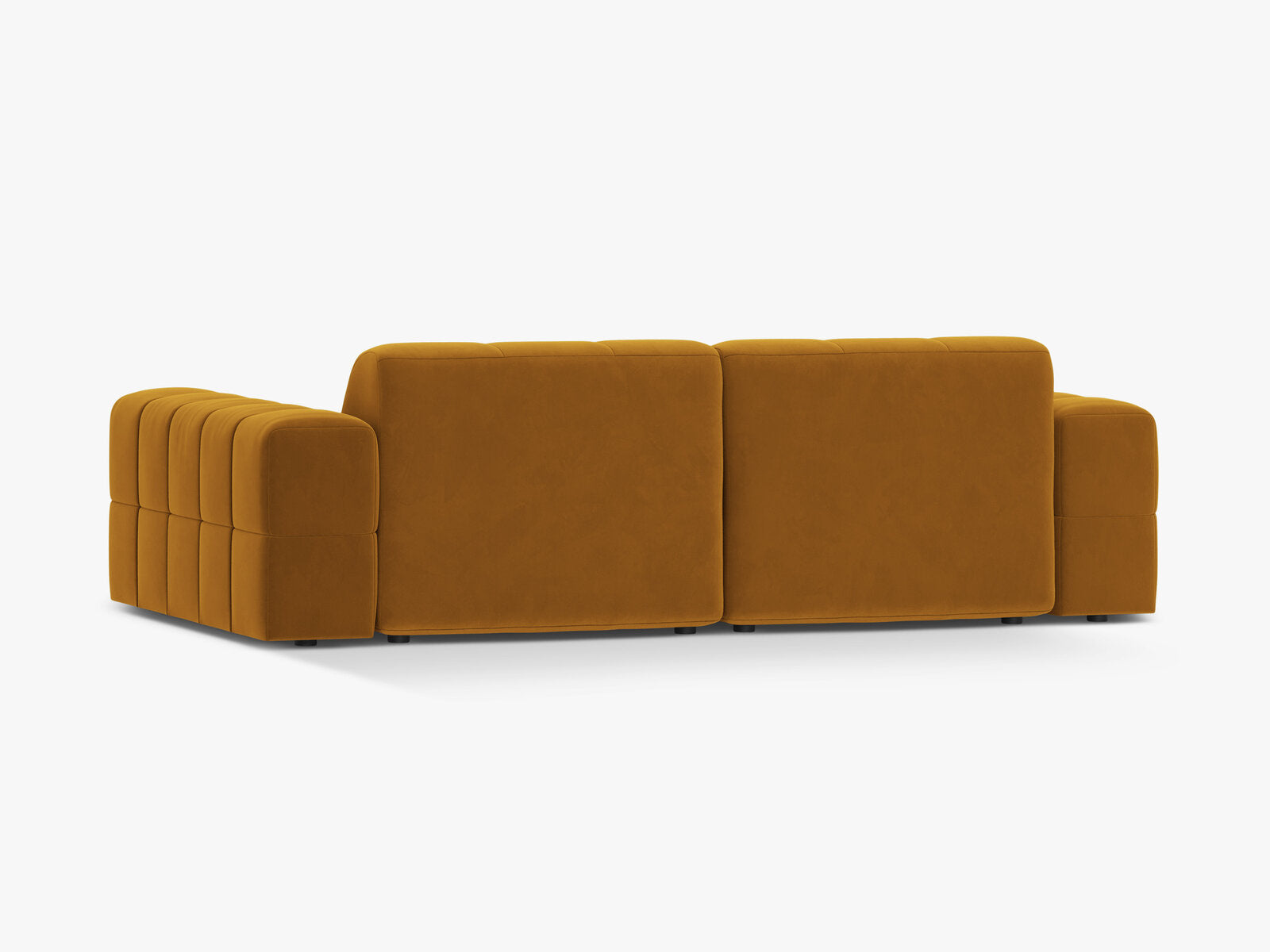 Micadoni Sofa Jennifer 3-Sitzer Samt Bluvel Gelb