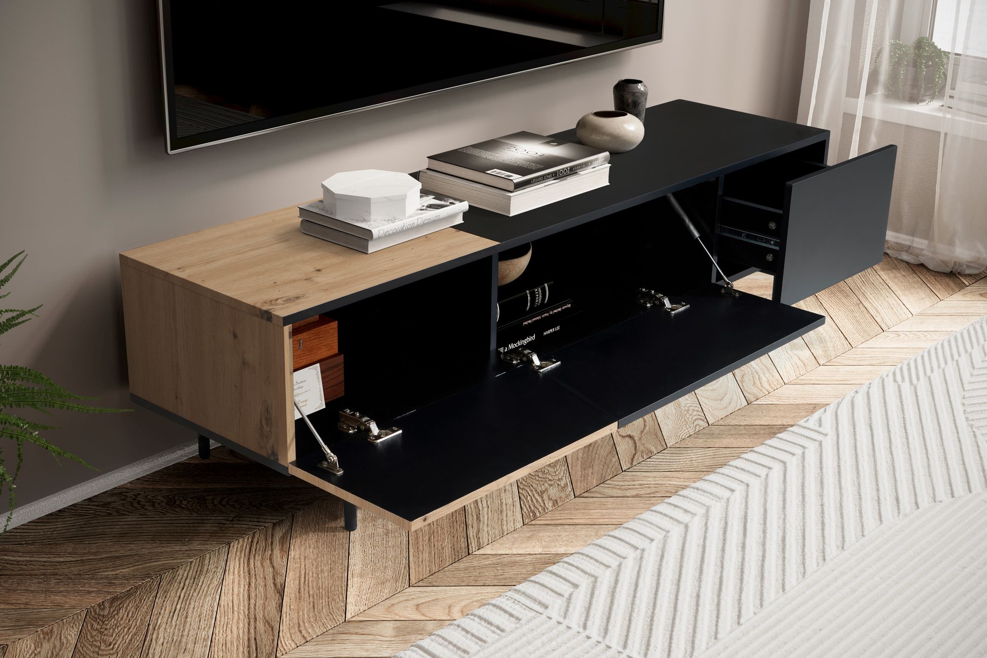 TV-Board Anholt Braun 150 × 40 × 40 cm
