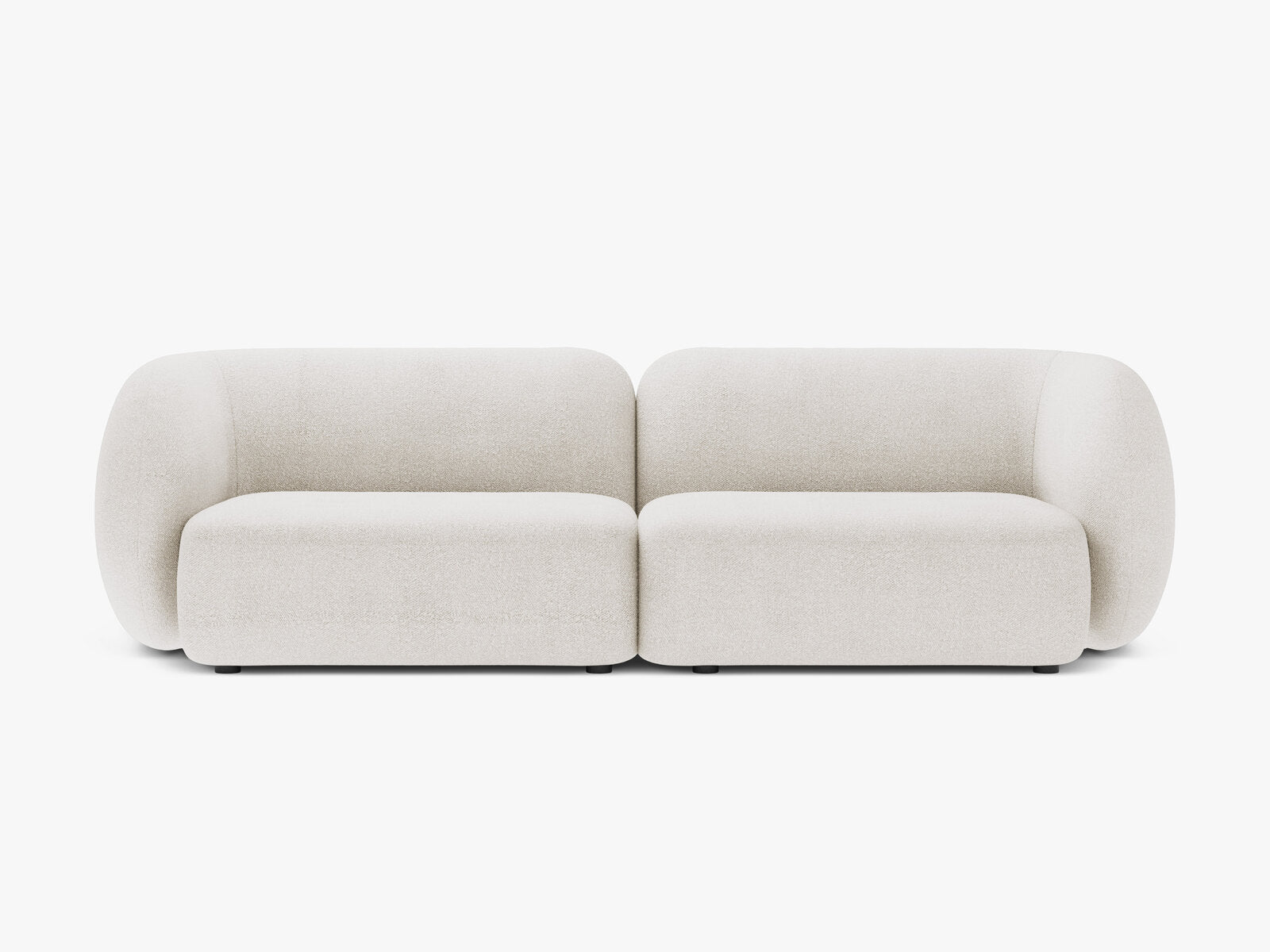 Micadoni Sofa Kate 4-Sitzer Boucle Weiß