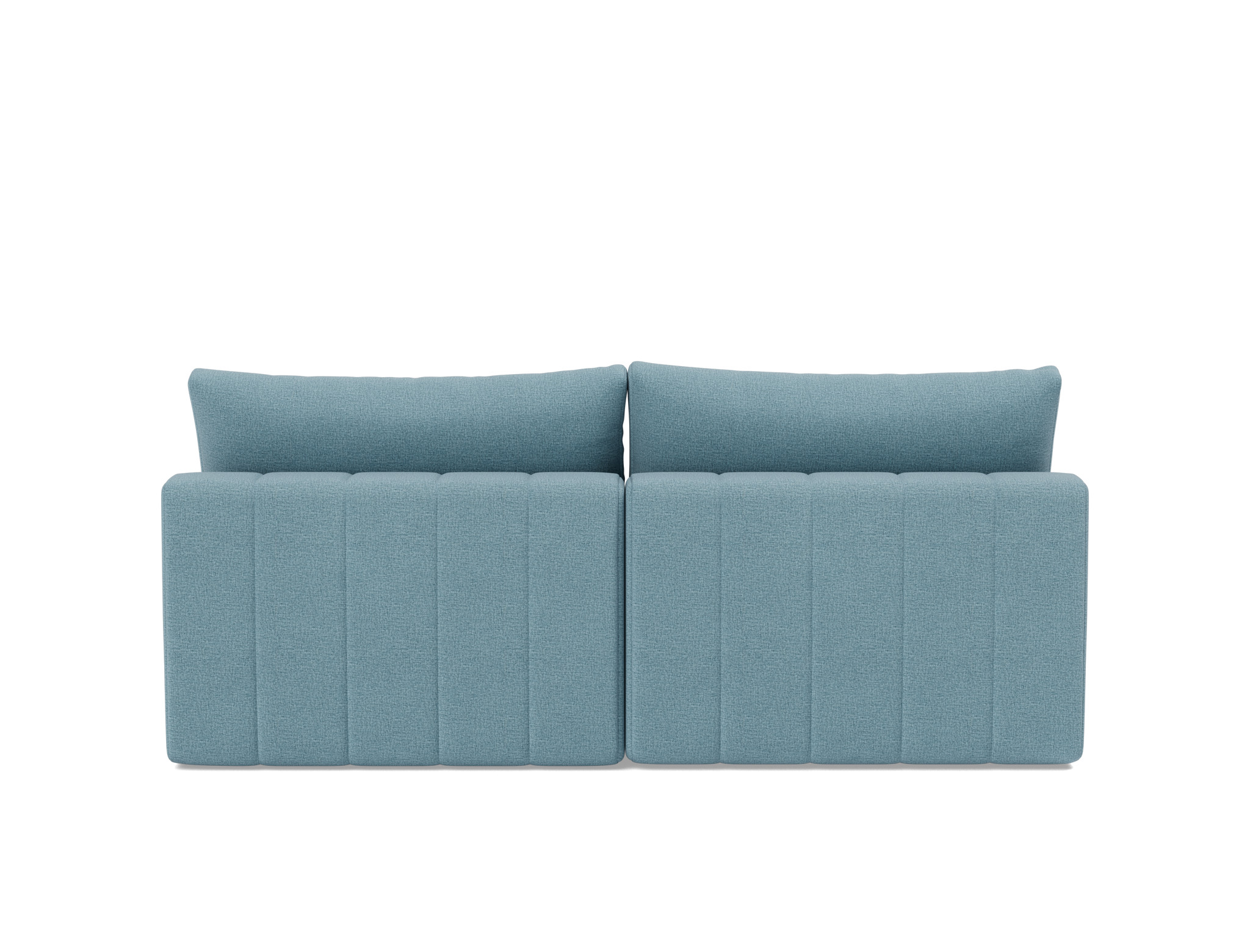 Schlafsofa Akello mit Chaiselongue Flachgewebe Mixed Dance 525-Light-Blue
