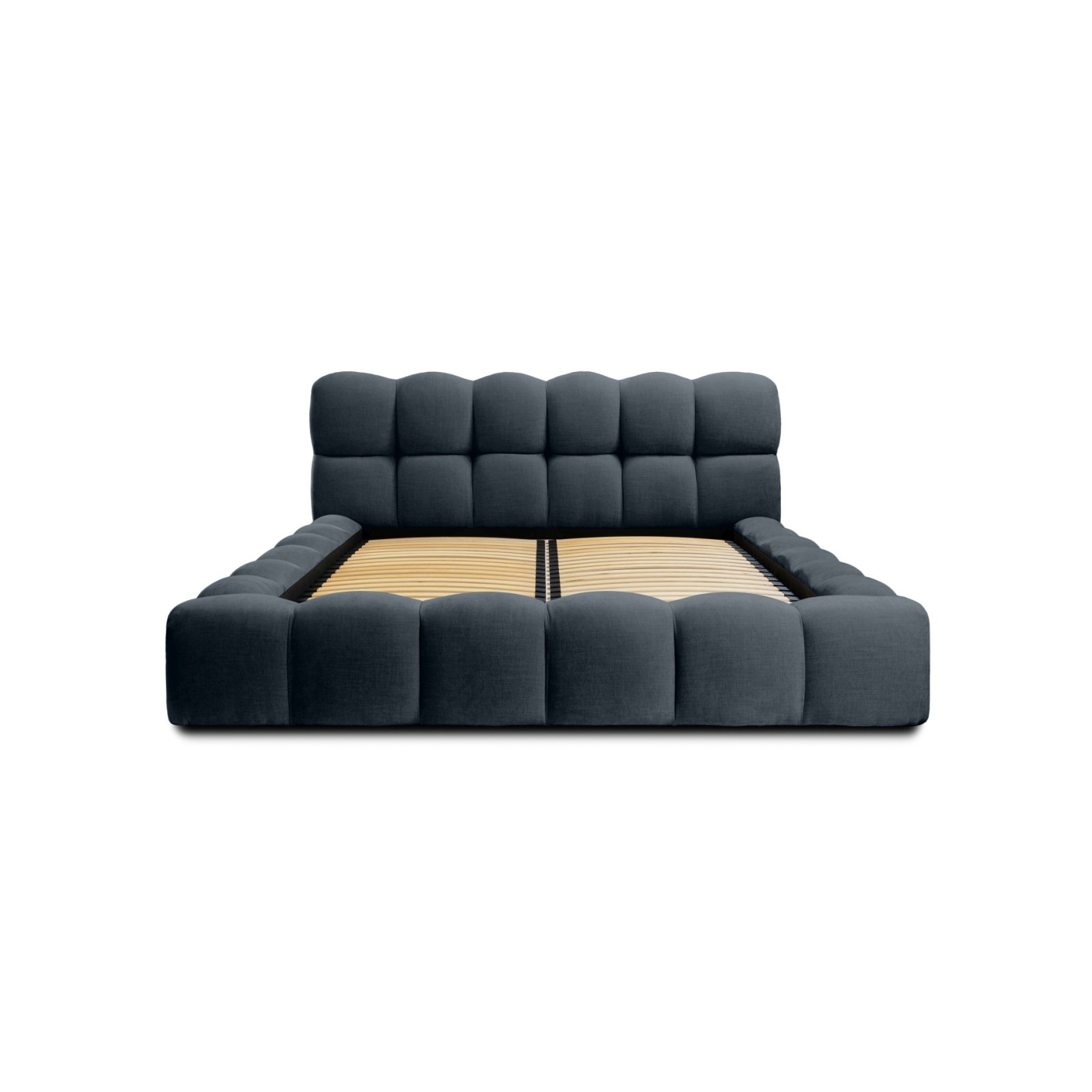 Polsterbett Vento Gewebestoff 180x200 mit Metallrahmen Boston Black