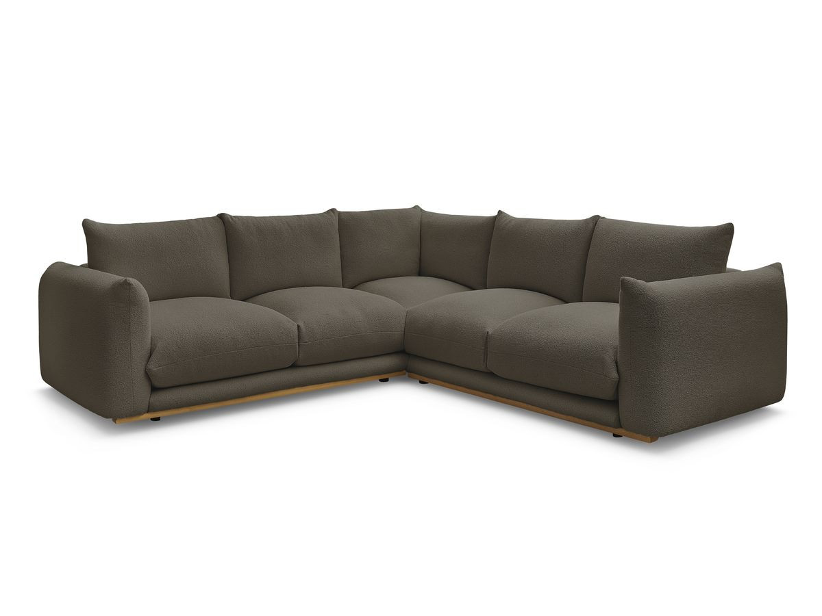 Bouclé-Stoff · Braun