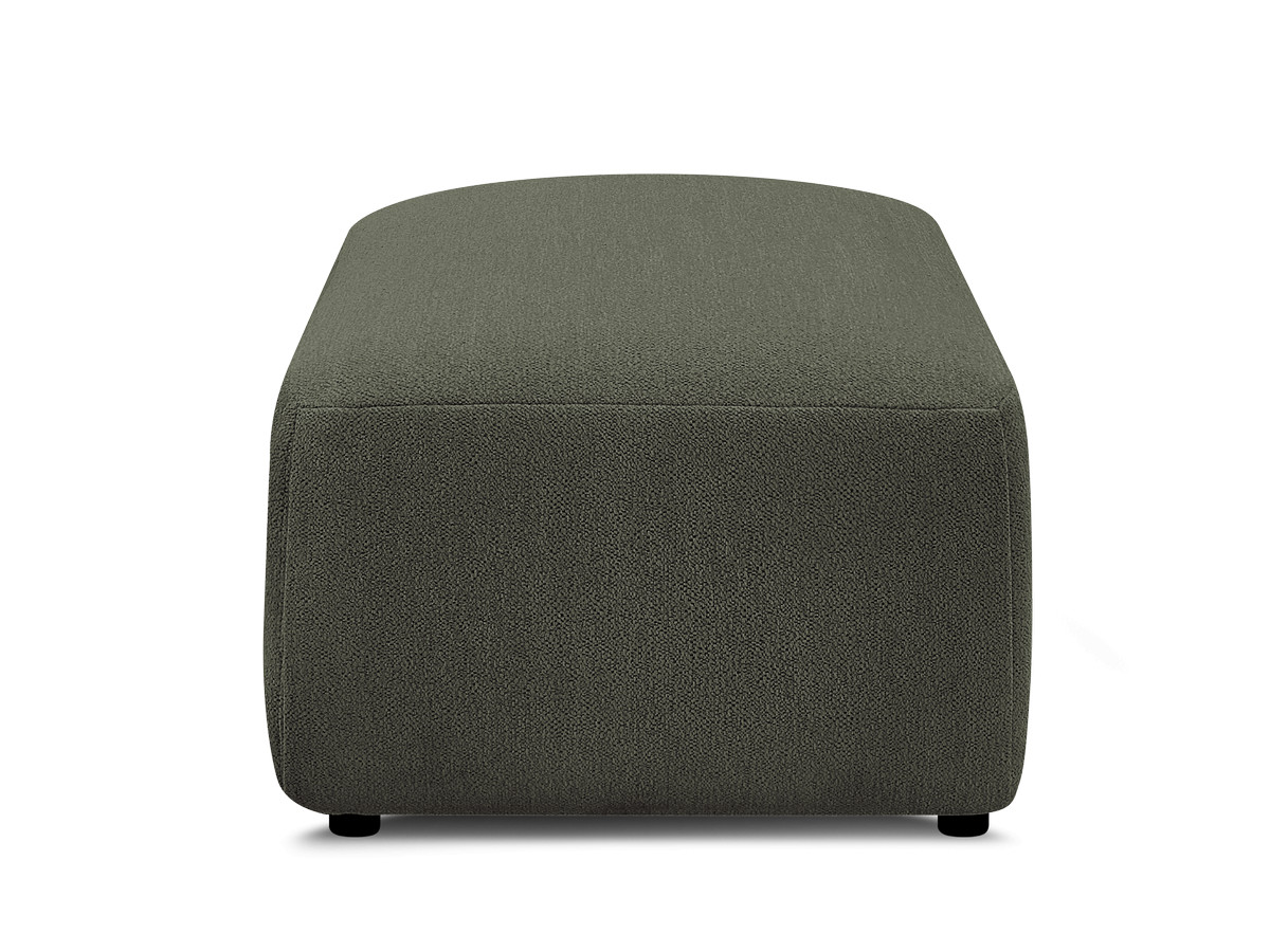 Bobochic Jana Pouf 63 × 114 cm Melange-Stoff Grün