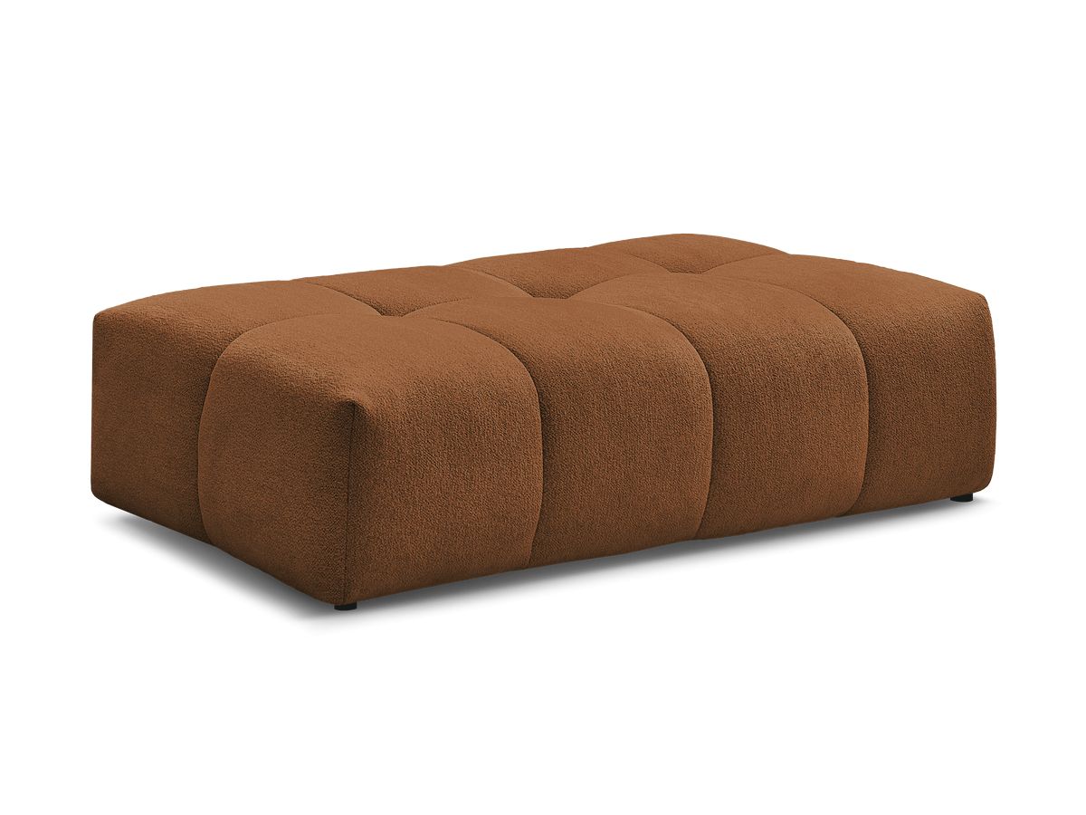 Bobochic Everest Pouf 140 × 70 cm Melange-Stoff Orange