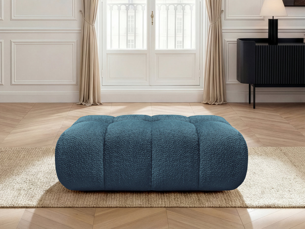 Bobochic Jaya Pouf Chenille Hellblau