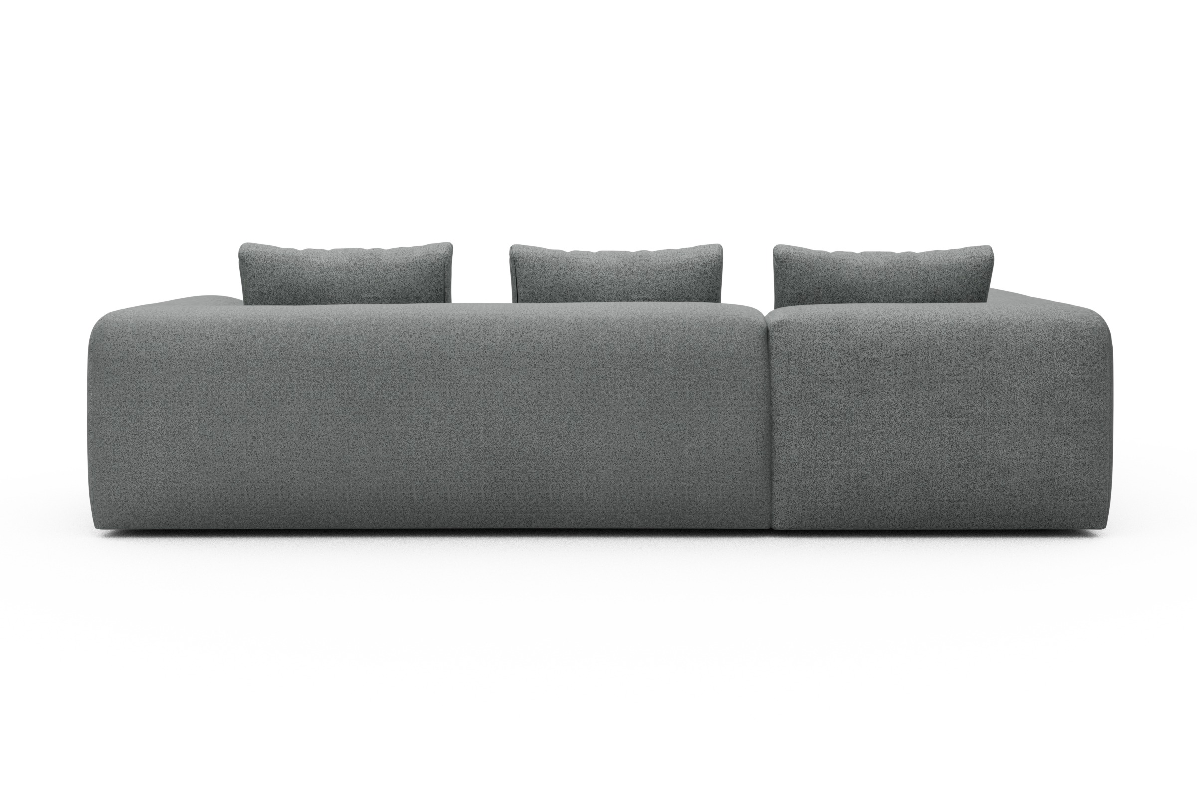 Ecksofa Fred 2x 2,5-Sitzer links offen Aivi-Gravet-Grey