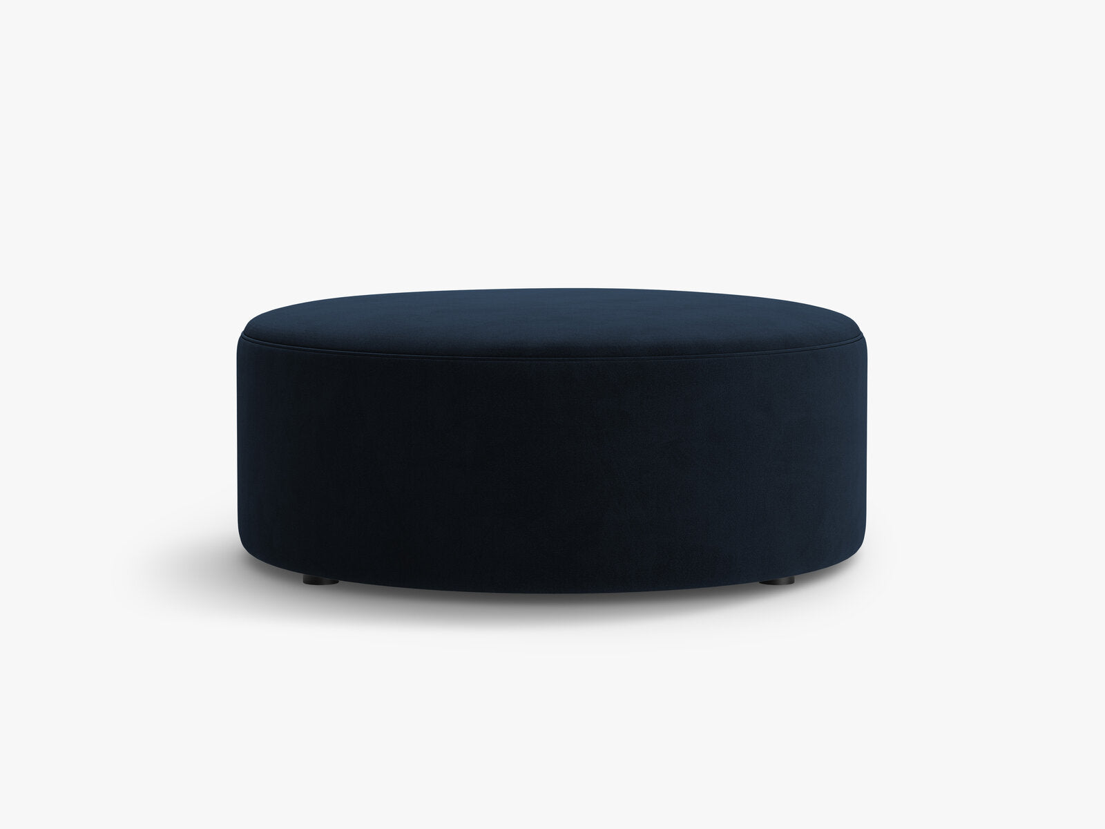 Micadoni Pouf Dia 90cm Samt Salvador Königsblau