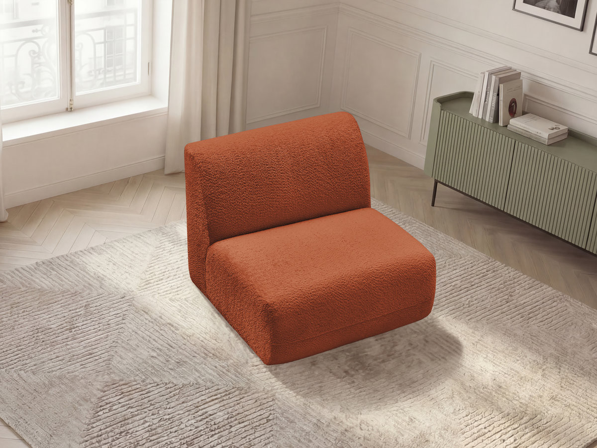 Bobochic Anda Sofamodul 1-Sitzer 84 × 103 cm Chenille Orange
