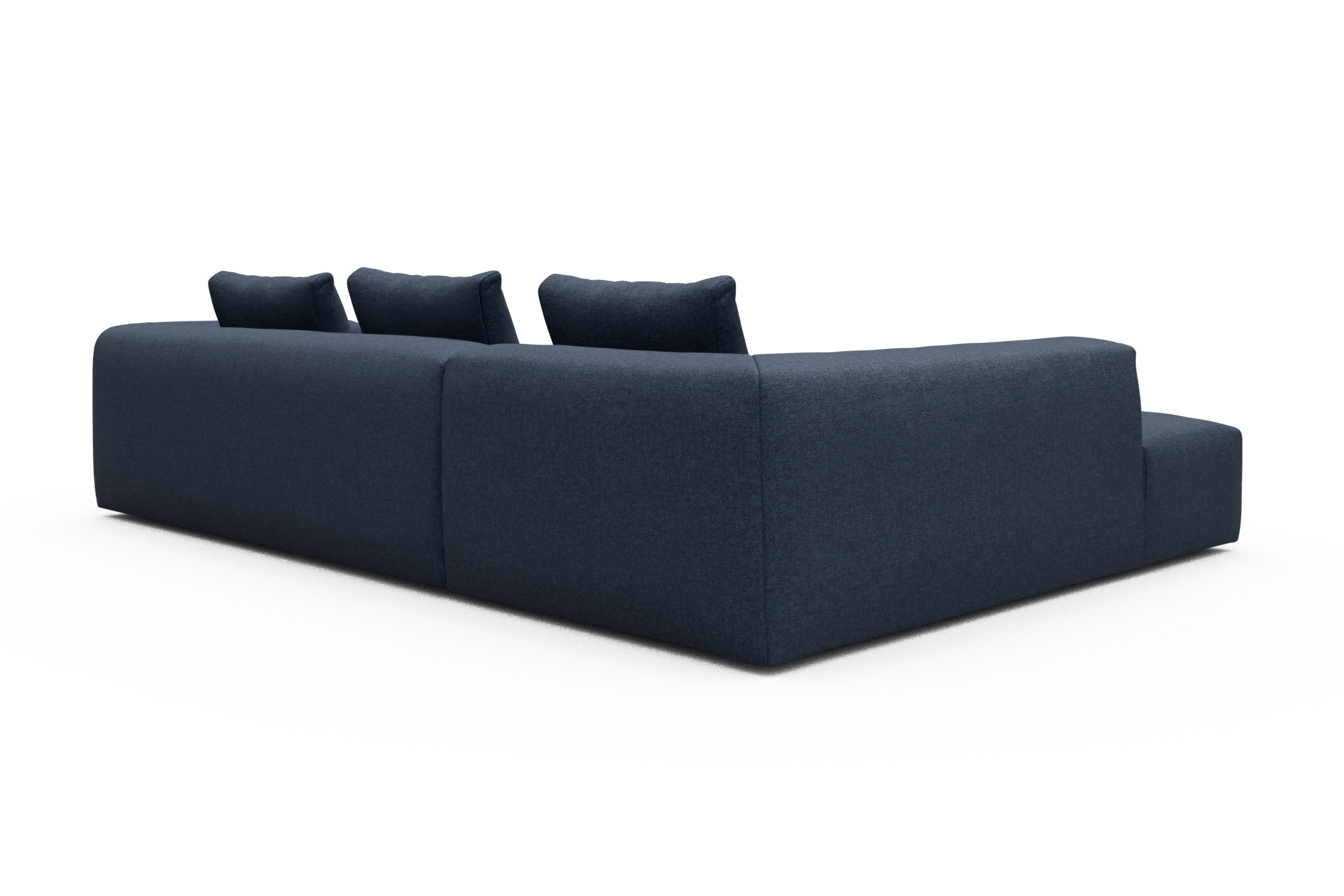 Ecksofa Fred Relax-Ecke links mit 2,5-Sitzer Sama-Deep-Blue