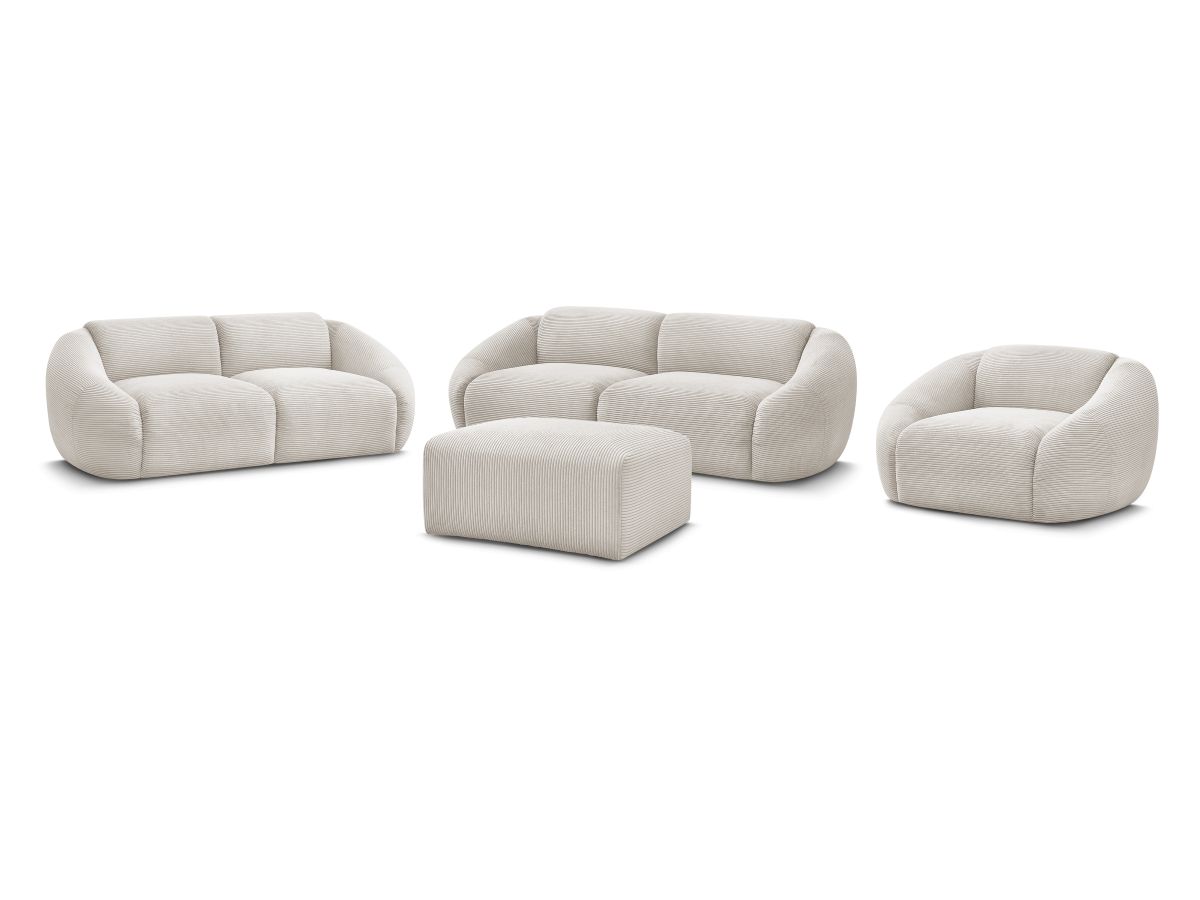 Bobochic Tina Sofa 7-Sitzer mit Pouf