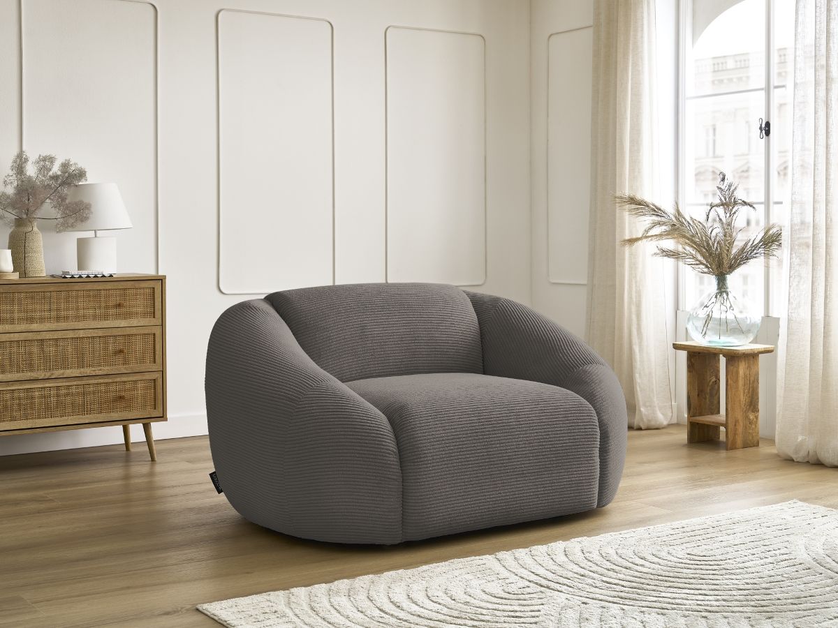 Bobochic Tina Sessel Cordsamt Taupe