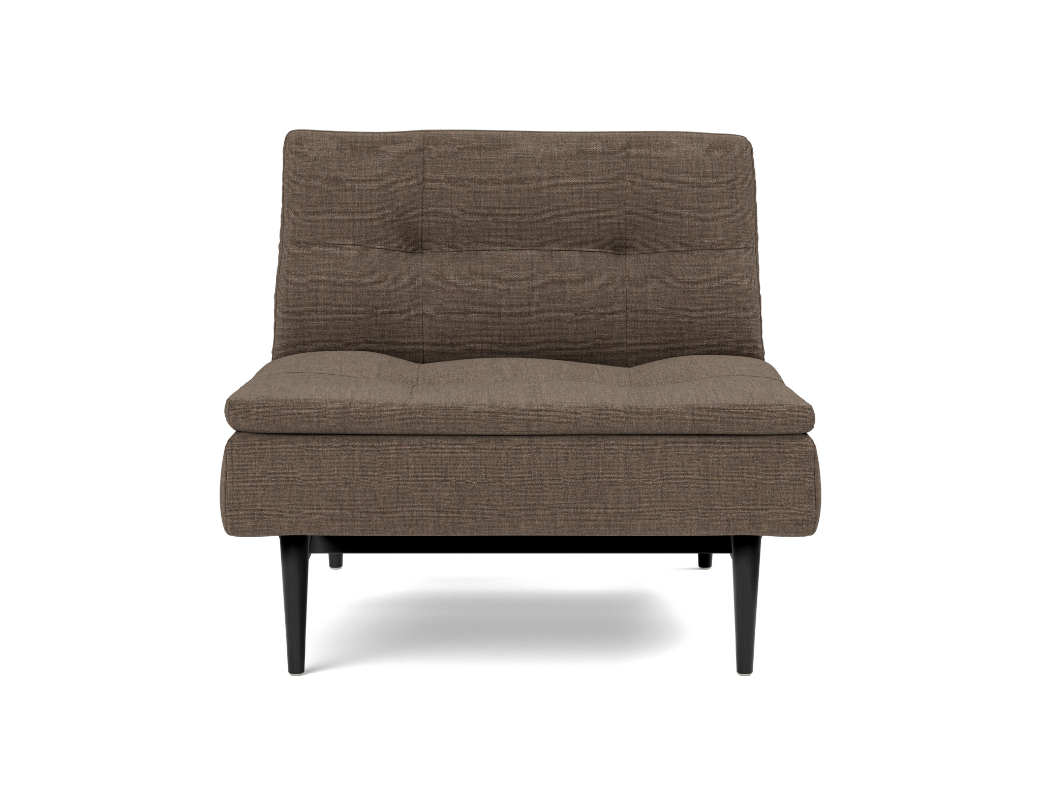 Sessel Dublexo Chenille Esina 411-Cedar-Brown Beine Styletto Eiche schwarz