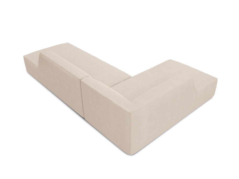 Cosmopolitan Design Ecksofa Siena 4-Sitzer offen Strukturierter Stoff Ottawa Beige Links