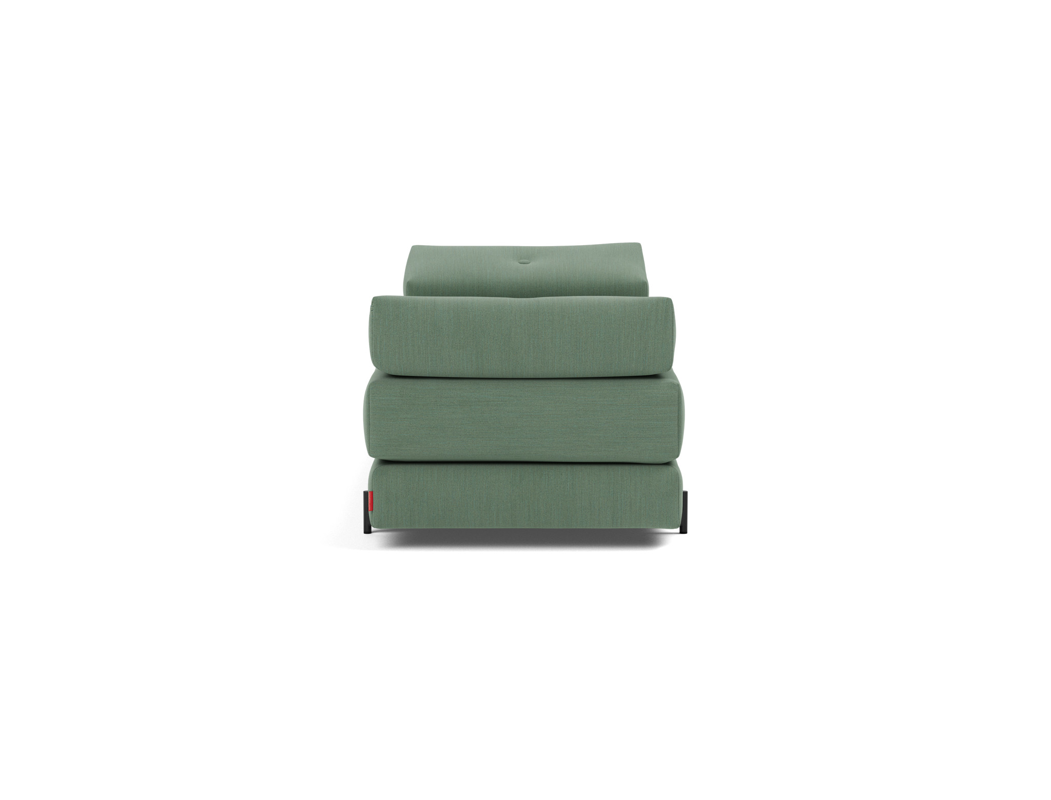 Tagesbett Sigmund Flachgewebe Elegance 518-Green Beine Indu schwarz