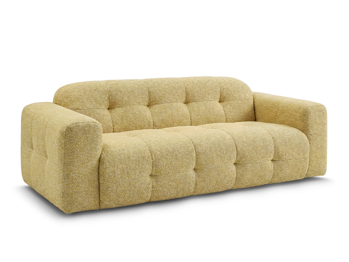 Bobochic Laura Sofa 3-Sitzer Melange-Stoff Gelb