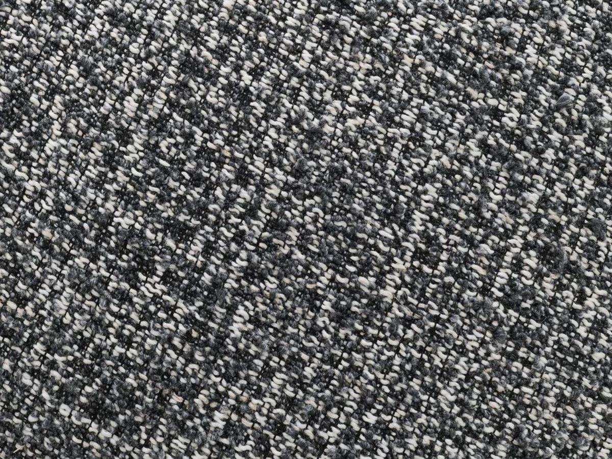 Bobochic Arsene Ecksofa mit Schlaffunktion und Bettkasten 277 × 200 cm Melange-Stoff Dunkelgrau Ecke links