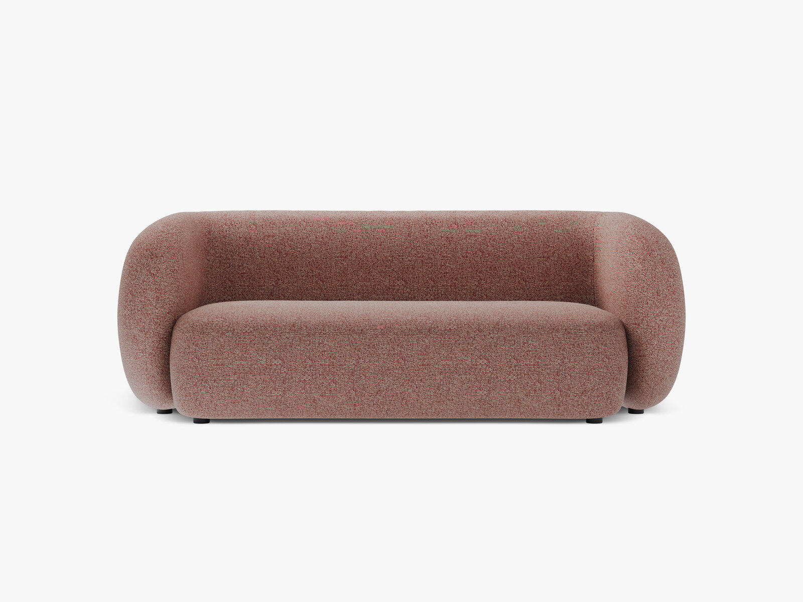 Micadoni Sofa Kate 2-Sitzer Strukturierter Stoff Puente Rosa Melange