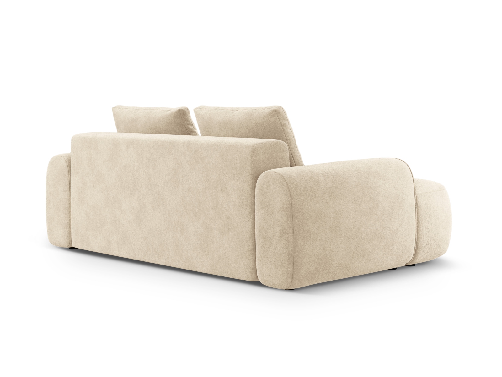 Cosmopolitan Design Sofa Linz 3-Sitzer Samt Vogue Helles Beige