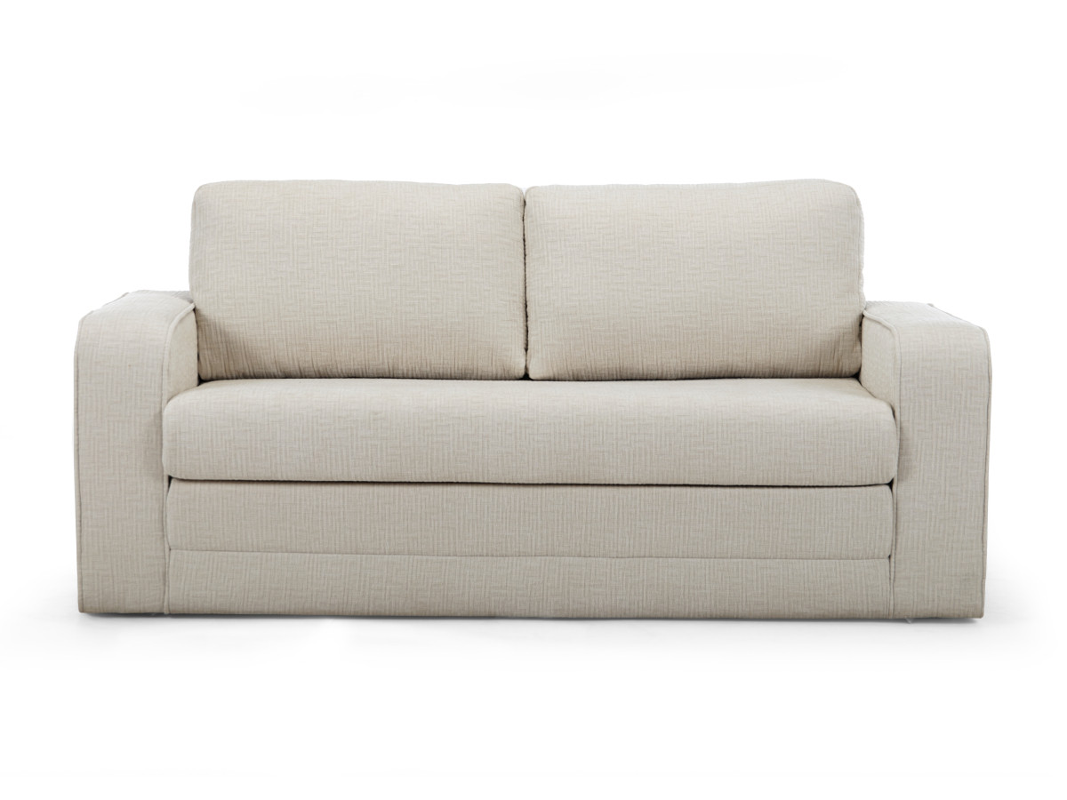 Bobochic Come Schlafsofa 2-Sitzer Strukturstoff Beige