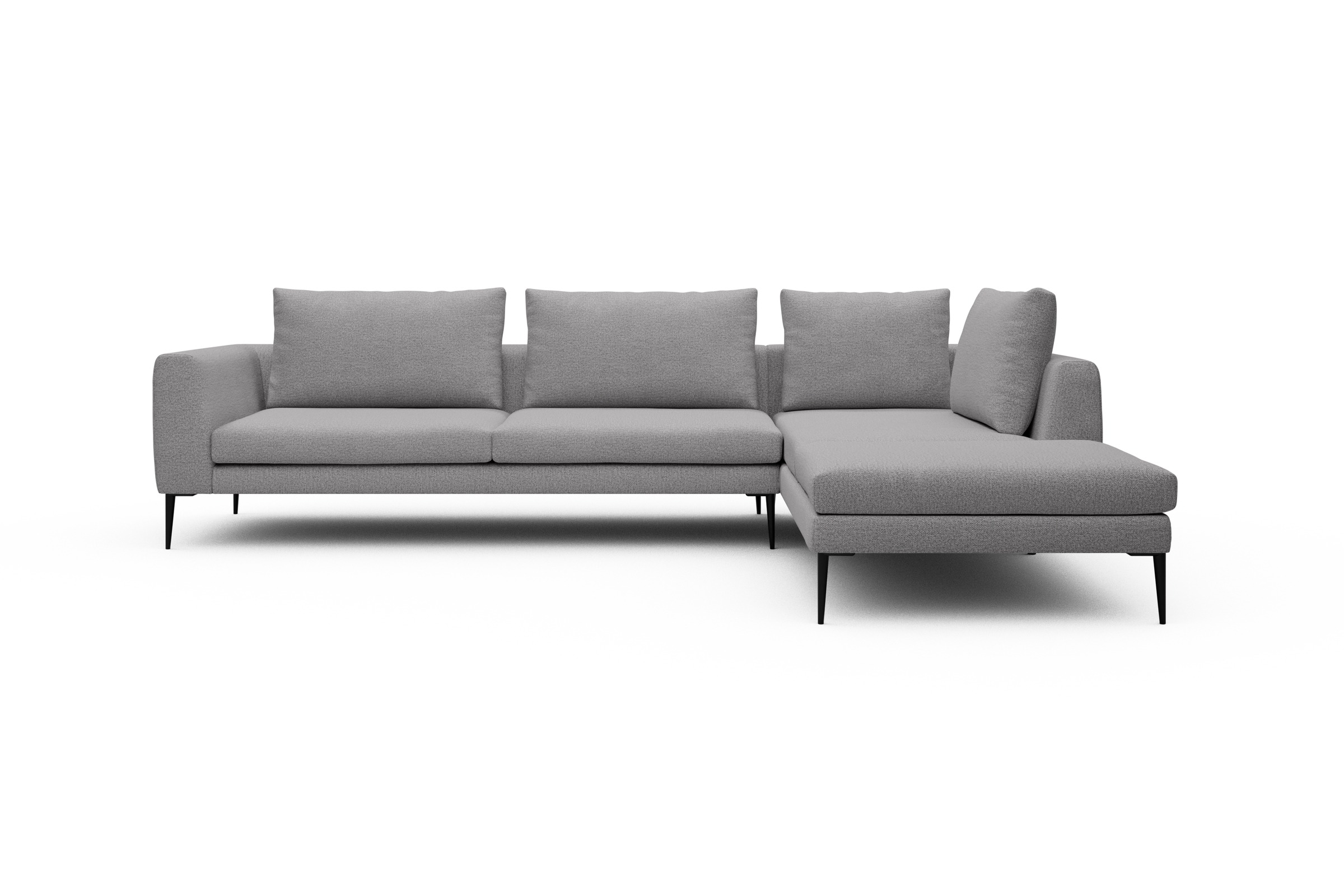Skandi Home Ecksofa Paul Relax-Ecke links mit 3-Sitzer Sama-Grey moebelfaktor
