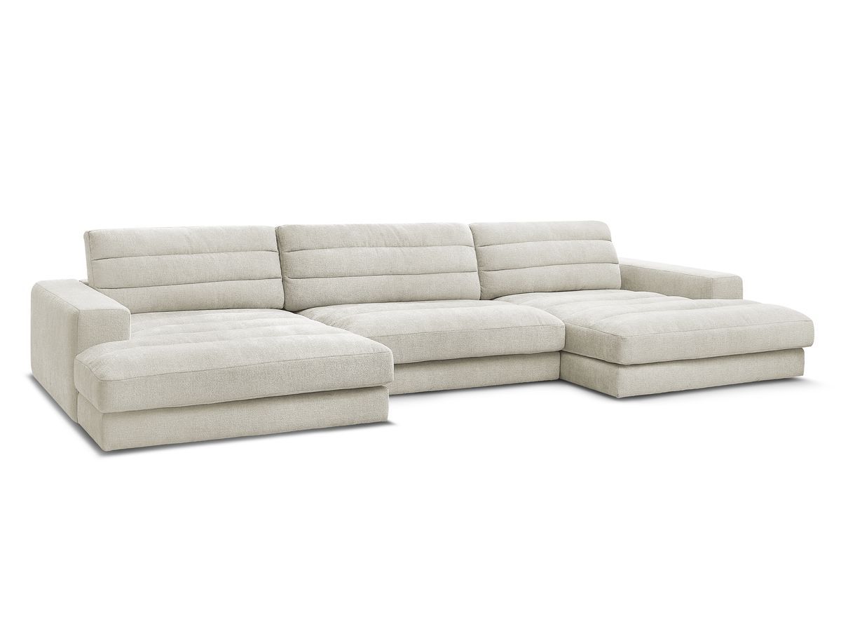 Bobochic Sierra Wohnlandschaft Strukturstoff Beige