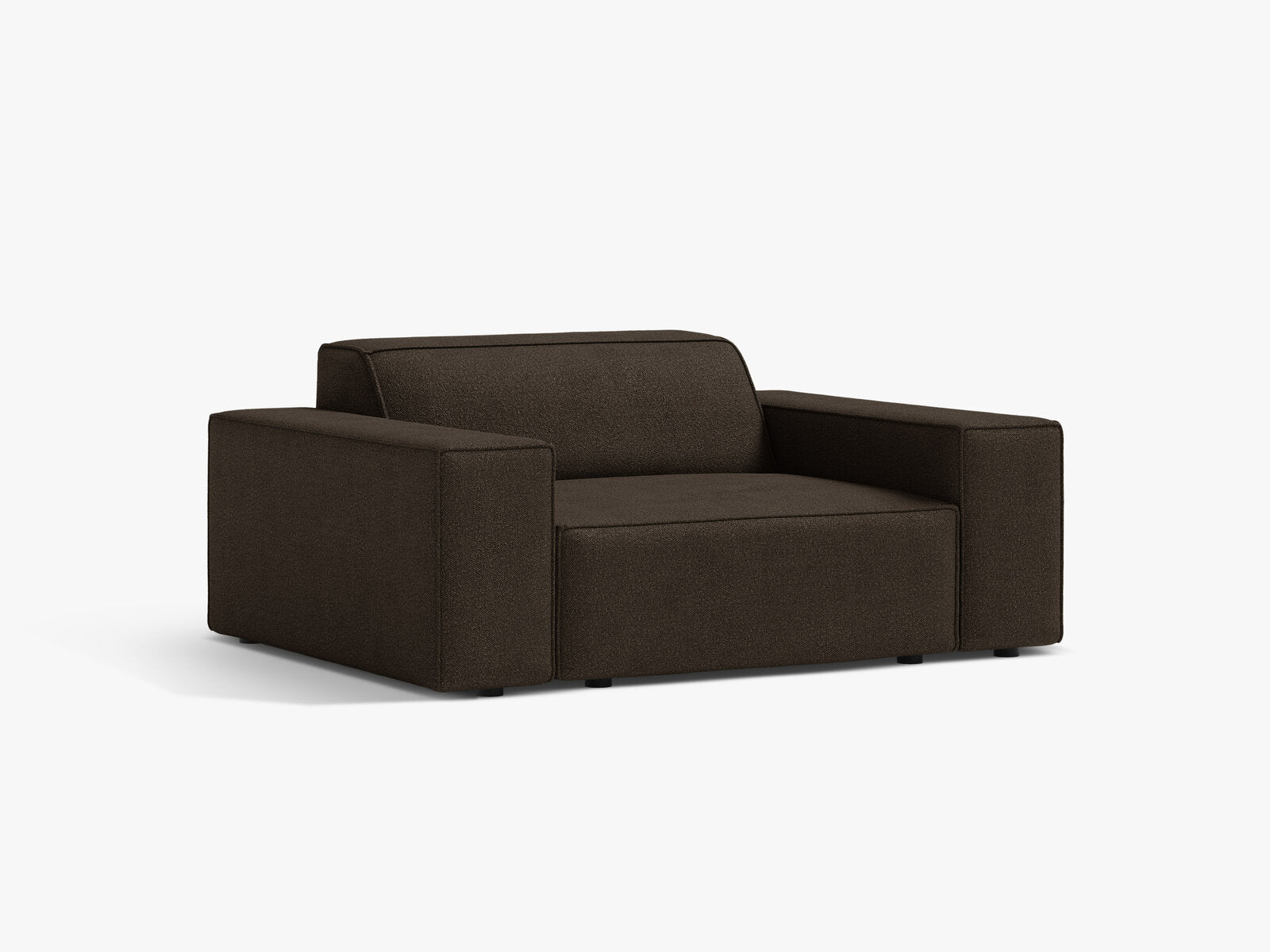 Micadoni Sessel Jodie 1-Sitzer Boucle Baloo Braun