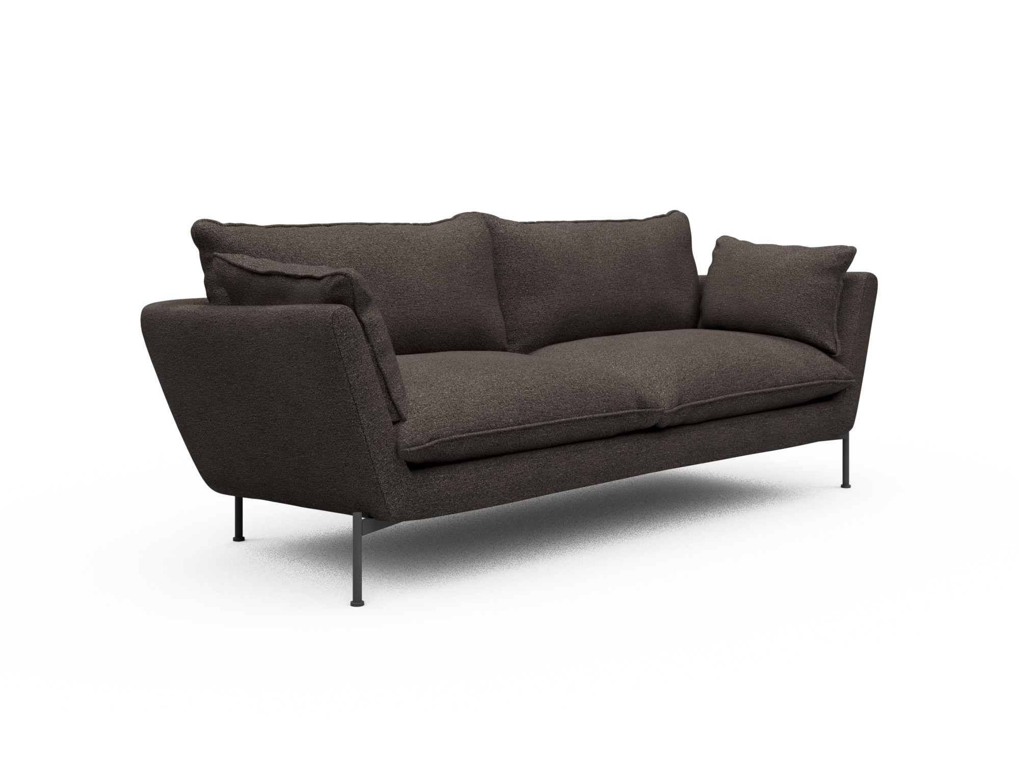Skandi Home Sofa Anton Soft 3-Sitzer Boucle-Taupe moebelfaktor