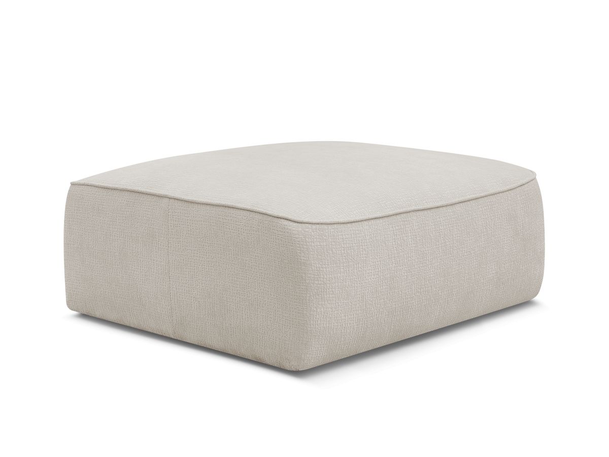 Bobochic Leopold Pouf Strukturstoff Beige