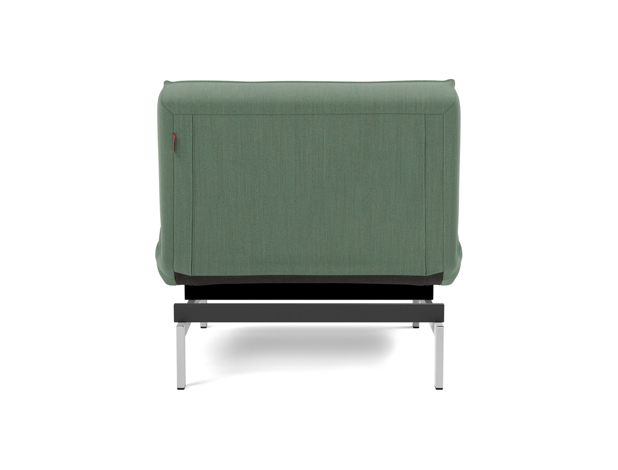 Sessel Splitback Flachgewebe Elegance 518-Green Beine Chrom