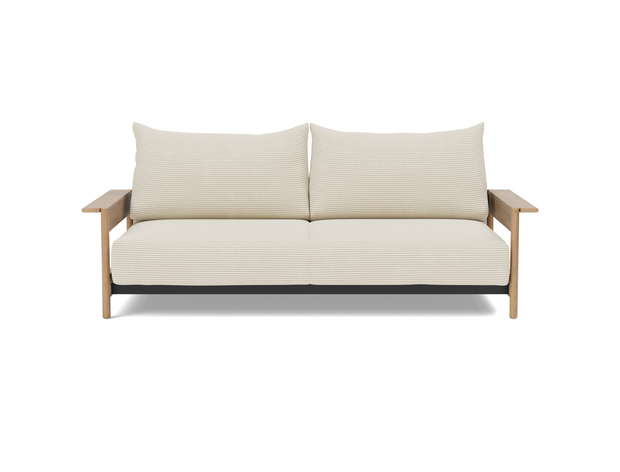 Schlafsofa Malloy Wood Kord Corduroy 594-Ivory