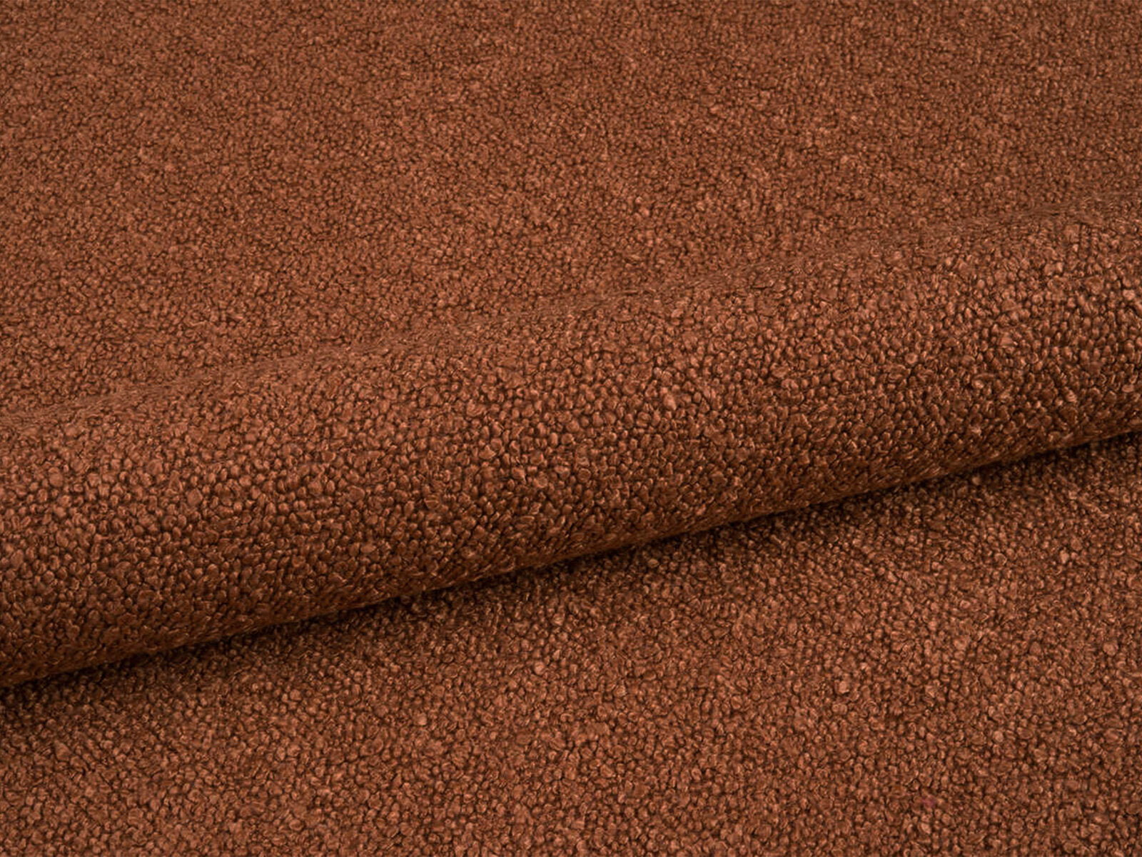 Micadoni Stauraumbett mit Kopfteil Bellis Boucle Baloo Terrakotta