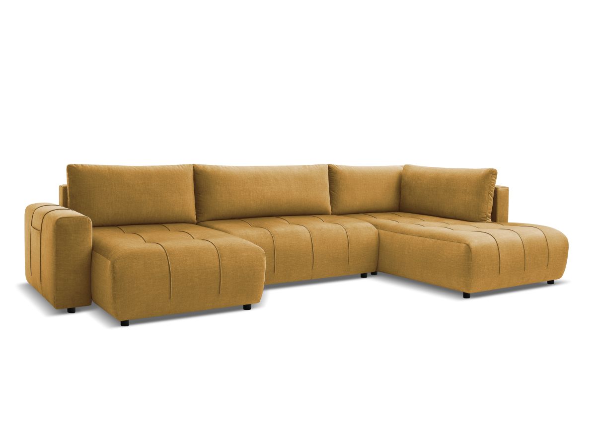 Bobochic Arsene Wohnlandschaft Samt Gelb Ecke links